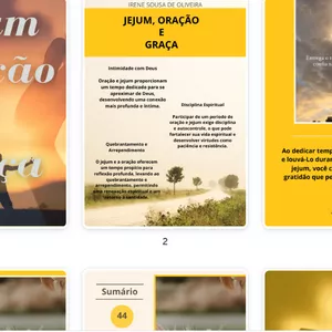 Imagem de capa para o Ebook E-book Jejum, Oração e Graça