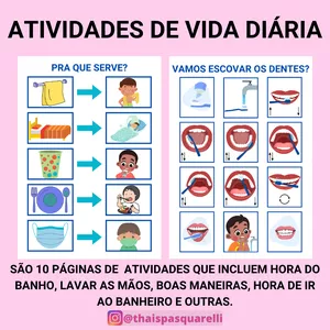 Imagem de capa para o Ebook ATIVIDADES DE VIDA DIÁRIA MENINO