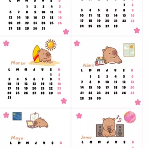 Imagen de portada para Ebook Hermoso calendario de Capibara