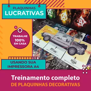 Imagem de capa para o Curso online Treinamento Plaquinhas Lucrativas