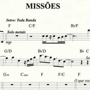 Imagem de capa para o Ebook Missões - Lauriete (Partitura pra Teclado e Banda)