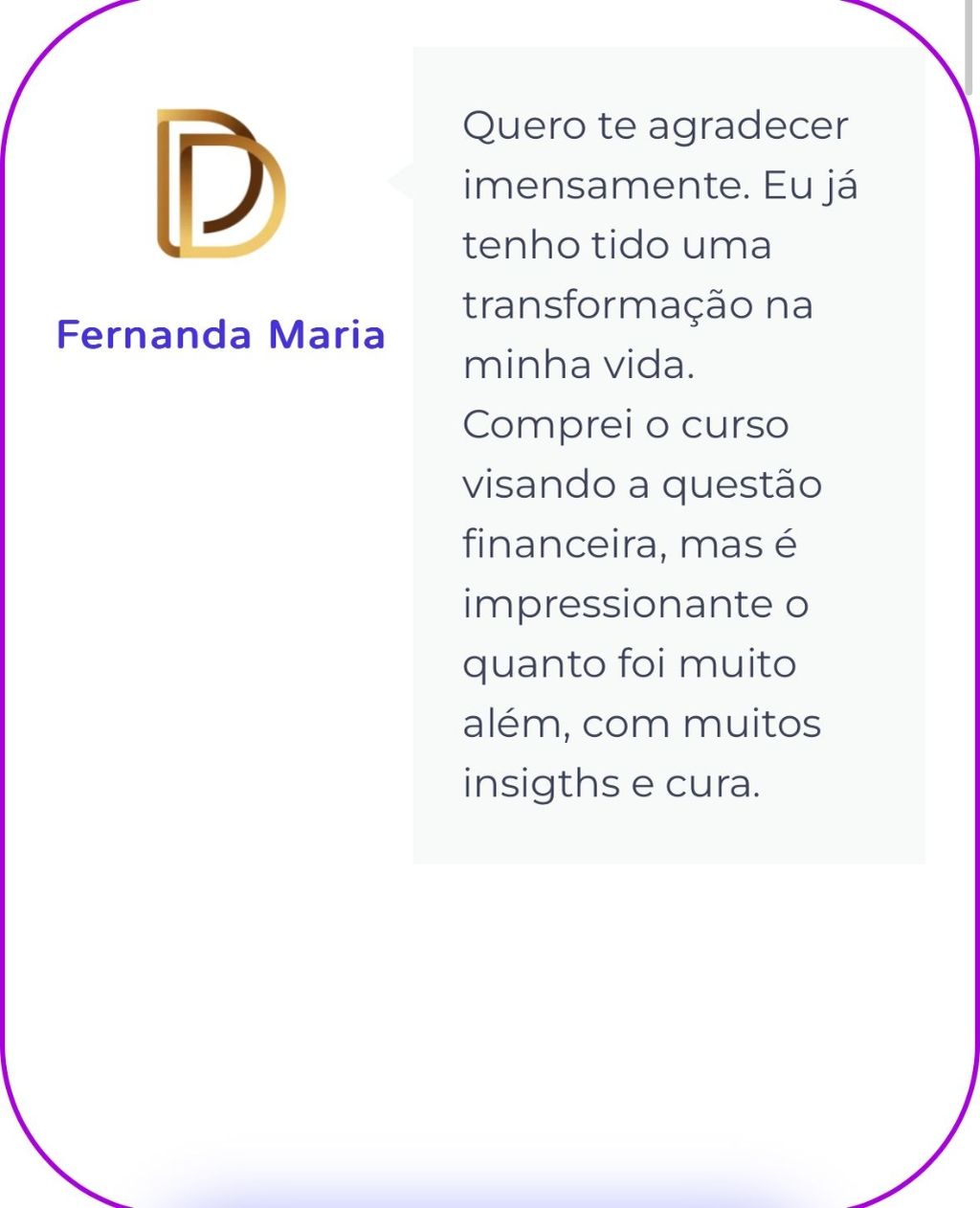 Fernanda Maria, 45 anos