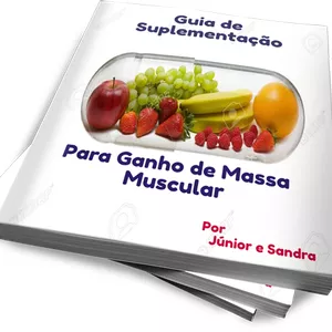 Imagem de capa para o Ebook GUIA DE SUPLEMENTAÇÃO PARA GANHO DE MASSA MUSCULAR