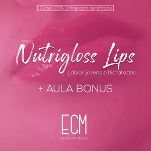 Imagem de  Nutrigloss Lips - Lábios jovens e hidratados. criado por Escola de Beleza ECM  na hotmart
