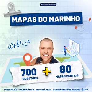 Imagem de capa para o Ebook COMBO 80 MAPAS MENTAIS + 700 QUESTÕES