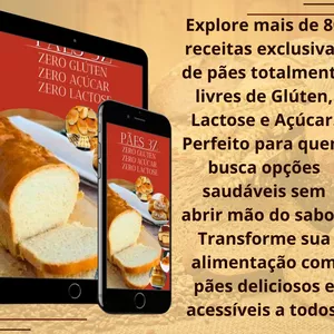 Imagem de capa para o Ebook PÃES 3Z: Zero açúcar, Zero Glúten e Zero Lactose