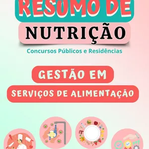 Imagem de capa para o Ebook Resumo de Gestão em Serviços de Alimentação