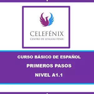 Imagen de portada para Curso online Curso básico de español Celefenix.  Nivel A1.1