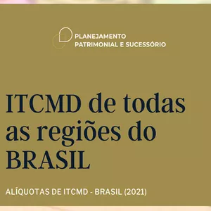 Imagem de capa para o Ebook ITCMD das regiões do Brasil