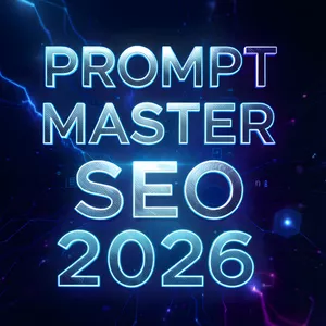 Imagem de capa para o Ebook PROMPT MASTER SEO 2026