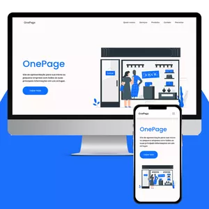 Imagem de capa para o Curso online Template site one page em html, css, javascript e bootstrap v5.3