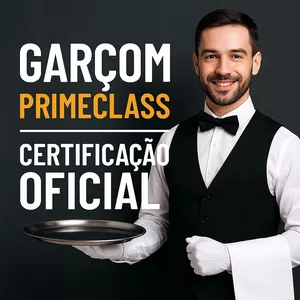 Imagem de Garçom PrimeClass – Certificação Oficial  criado por Curso Completo Com Certificado na hotmart