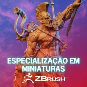 Imagem de capa para o Curso online Curso Zbrush Especialização em Miniaturas