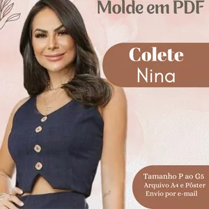 Imagem de capa para o Ebook MOLDE EM PDF COLETE NINA 
