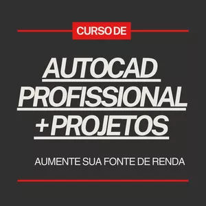 Imagem de capa para o Curso online CURSO AUTOCAD PROFISSIONAL + PROJETOS 3D