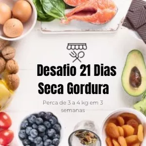 Imagem de capa para o Ebook Desafio 21 dias seca gordura 
