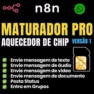 Imagem de capa para o Curso online Maturador PRO - Automação Para Aquecer Chip Via N8N [Versão 01]