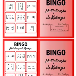 Imagem de capa para o Ebook Bingo Multiplicação de Matrizes