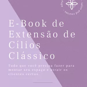 Imagem de capa para o Ebook E-Book Extensão de Cílios Clássico