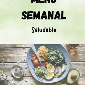 Imagen de portada para Ebook Ideas de menú semanal 