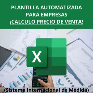 Imagen de portada para Curso online Plantilla Automatizada para Empresas - Calculo Precio de Venta de Producto (Sistema Internacional de Medida)
