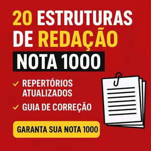 Imagem de capa para o Ebook 20 Estruturas de Redação Nota 1000