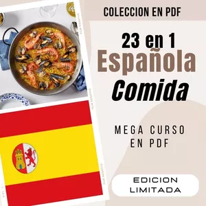 Imagen de portada para Ebook Curso digital de COCINA Y RECETAS ESPAÑOLAS | 23 ebooks en PDF 