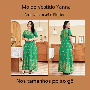 Imagem de capa para o Ebook Molde Vestido Yanna