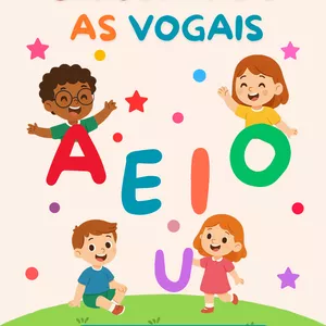 Imagem de capa para o Ebook Apostila-Explorando as vogais 