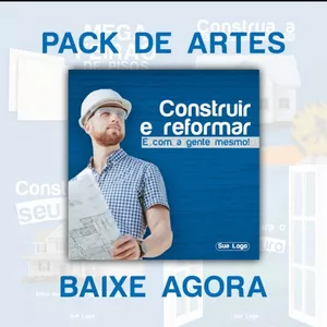 Imagem de capa para o Curso online Pack de Artes Social Media Materiais de Construção