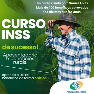 Imagem de capa para o Curso online CURSO COMPLETO: APRENDA A ENCAMINHAR APOSENTADORIAS E BENEFÍCIOS RURAIS NO SITE MEU INSS.