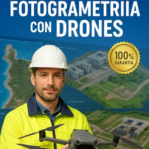Imagen de portada para Curso online Curso Profesional de Fotogrametria con Drones