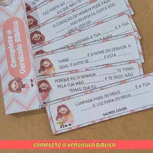 Imagem de capa para o Ebook Atividade Bíblica Complete o Versículo