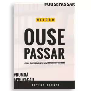 Imagem de capa para o Ebook e-Book Método Ouse Passar 2020