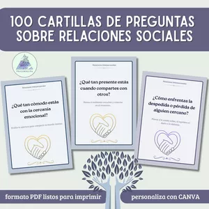 Imagen de portada para Ebook 100 cartillas de preguntas relaciones interpersonales