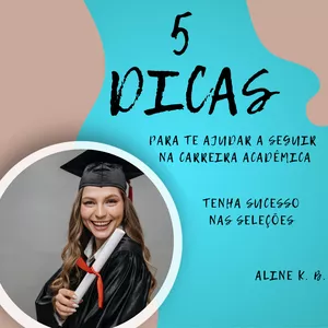 Imagem de capa para o Ebook 5 DICAS - Carreira Acadêmica