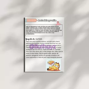 Imagem de capa para o Ebook Atividade Educacional sobre Autobiografia.