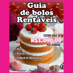 Imagem de capa para o Ebook Guia de bolos rentáveis 
