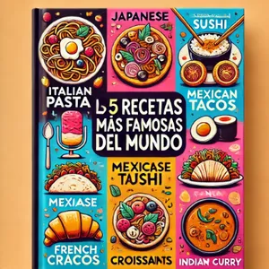Imagen de portada para Ebook eBook: las 5 recetas mas famosas del mundo paso a paso
