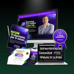 Imagen de portada para Curso online Domina Tus Redes con IA: crea, conecta y vende con estrategia y videos inteligentes