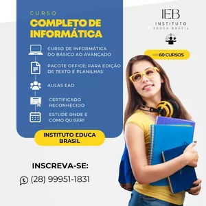 Imagem de capa para o Curso online CURSO DE INFORMÁTICA 300 HORAS