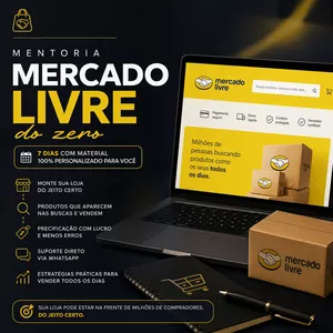Curso Mentoria Mercado Livre do Zero — 7 Dias com Material 100% Personalizado Para Você