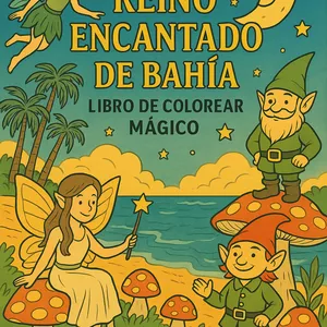 Imagen de portada para Ebook ✨ Reino Encantado de Bahía – Libro de Colorear Mágico