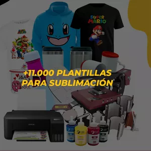 Imagen de portada para Curso online 🖨️ Pack +11mil Plantillas Para Sublimación
