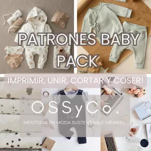 Imagen de portada para Curso online PATRONES  BABY PACK:  Moldes para Bebés hasta 12 meses.