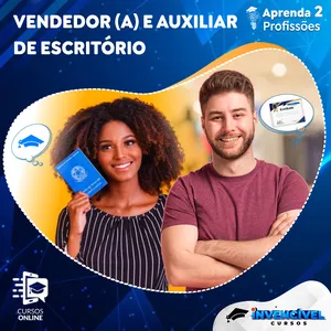 Imagem do curso PROJETO APRENDA 2 PROFISSÕES:  Vendedor e Auxiliar de Escritório