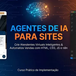 Imagem do curso Plugando IA - Saas com IA - Vibe Coding - Agentes de IA - Criação de sites - Next.js - N8N