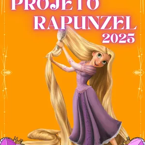 Imagem de capa para o Ebook Projeto Rapunzel 2025 - Dicas Capilares, indicações de produtos e muito +