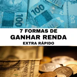 Imagem de capa para o Ebook 7 Formas de Ganhar Renda Extra