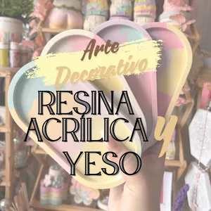 Imagen de portada para Curso online Arte decorativo en resina acrílica y yeso